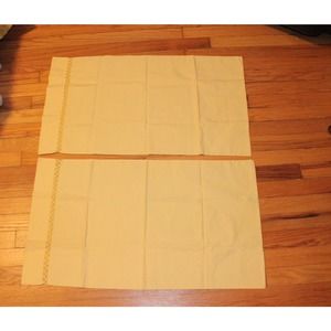 VGT yellow PILLOWCASES,vintage pillowcases,hippie pillowcases,vintage pillow